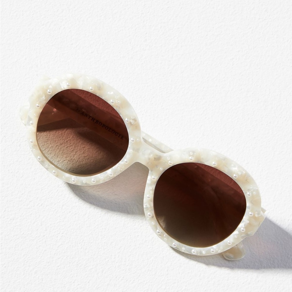 NWT Anthropologie Pearl Shell Sunglasses